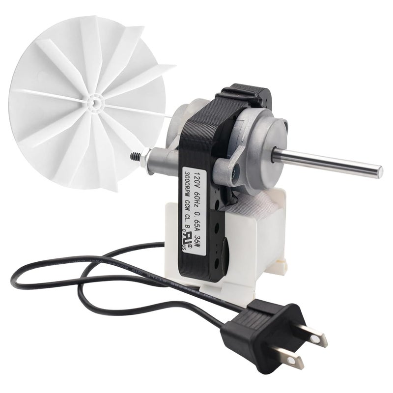 FBULWSEC Universal Bathroom Vent Exhaust Fan Motor Replacement Electric Motors Kit SM550 for NutoneBroan 50CFM, 120V Replace C01575 65100 EM550 EM750 - Image 1